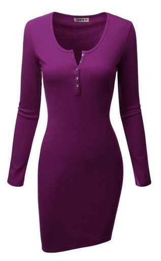 Women's rib knit henley dress, plus size too! - A Thrifty Mom
