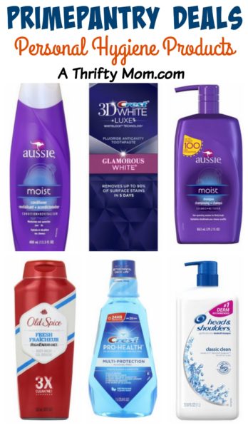 Primepantry Deals: Personal Hygiene Products - Clippable Coupons - A 