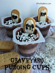 EASY Halloween Treats for kids ~ Graveyard Pudding Cups - A Thrifty Mom