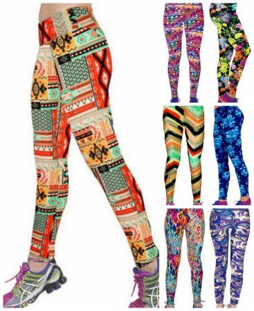 Bright pattern yoga pants – new trend – A Thrifty Mom