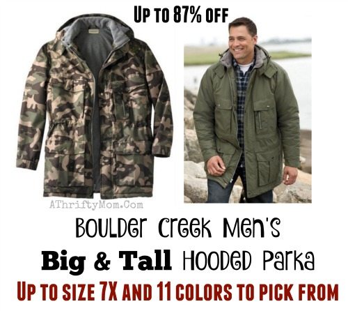 Boulder Creek Mens Big And Tall Hooded Parka ~ Clearance Blowout Up To Size 8x A Thrifty Mom