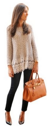 Long Sleeve Shirt Lace Blouse Knitwear Top - A Thrifty Mom - Recipes