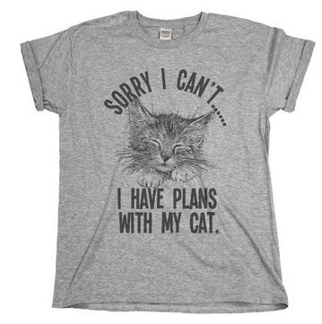 plans with my cat shirt