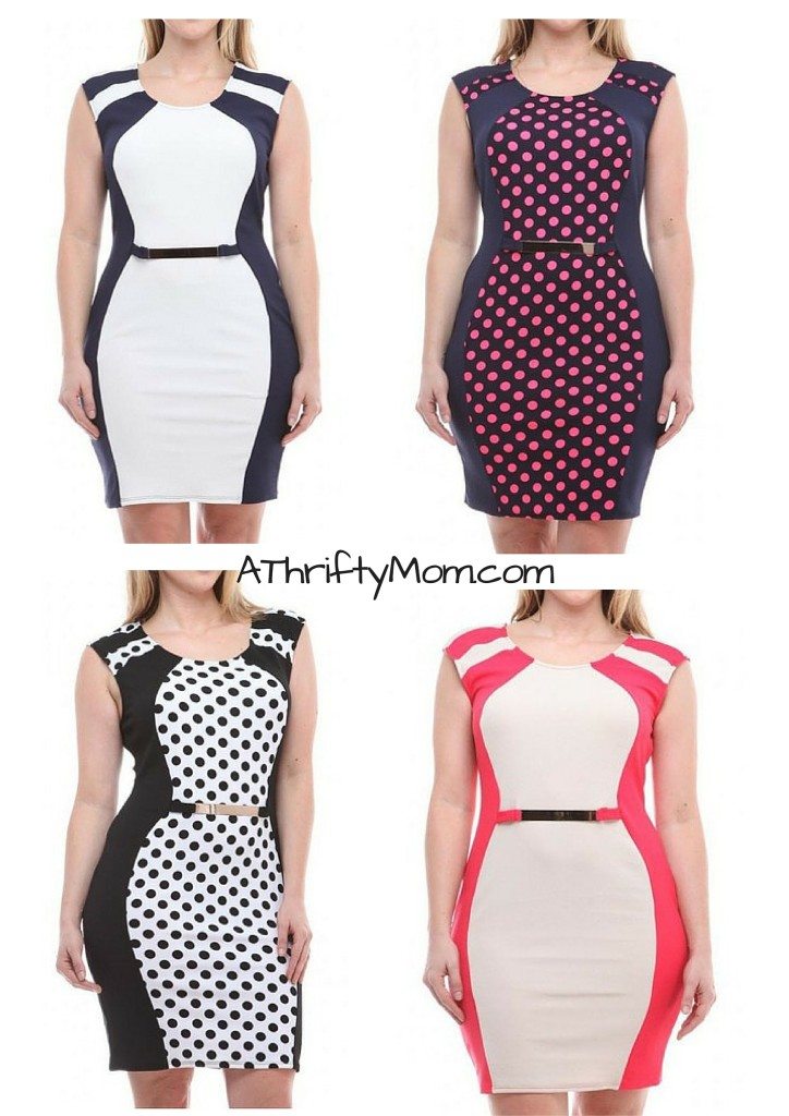 Plus Size Solid Bodycon Mini Dress main image 1