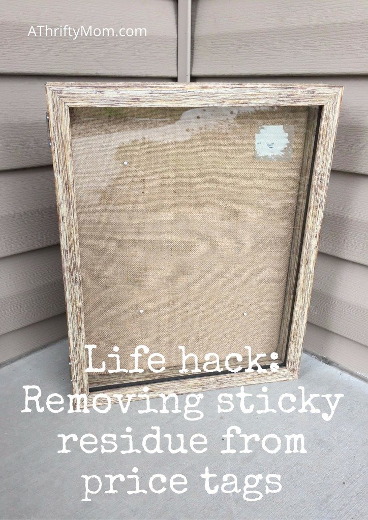 Life hack Removing sticky residue from price tags A Thrifty Mom