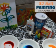 3D Salt Painting ~ Easy Crafts For Kids - A Thrifty Mom