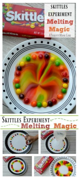 Skittles Experiment Melting Magic - science projects for kids