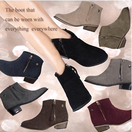 WOMENS ALMOND TOE FASHION WESTERN BOOTIES main image 1
