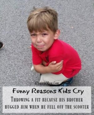 My kid lost it today, FUNNY REASONS KIDS CRY ~ Giveaway and Video