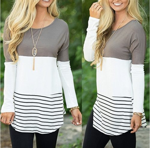 Women’s Color Block Top – A Thrifty Mom