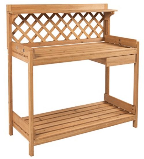 Wood Potting Work Bench A Thrifty Mom