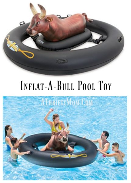 bull riding pool toy