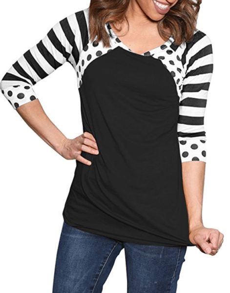 polka dots tops for women's