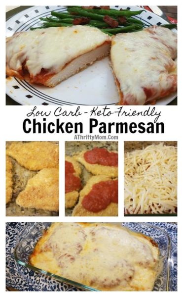 Low Carb Keto Chicken Parmesan recipe with no breading