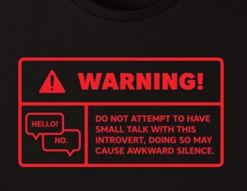 Warning Introvert Sticker Gifts for the introvert in your life – 10 Introvert Shirst – A Thrifty Mom