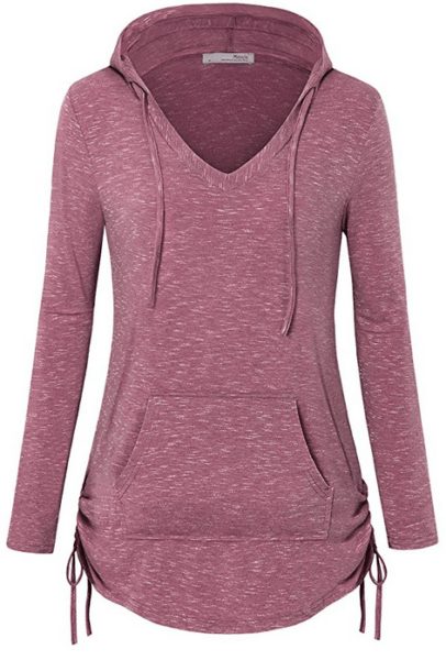 Women's V Neck Hooded Shirts - A Thrifty Mom