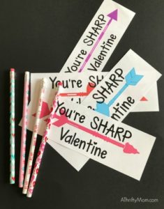 Free printable arrow valentine – A Thrifty Mom