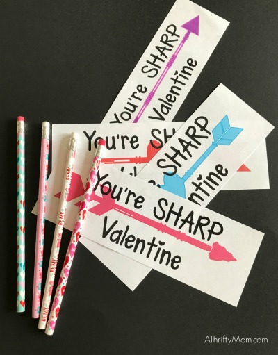 Free printable arrow valentine – A Thrifty Mom