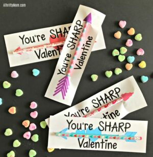 Free printable arrow valentine - A Thrifty Mom