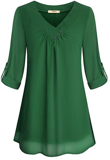 Chiffon Lace-Up Blouse | Sheer Layering Top