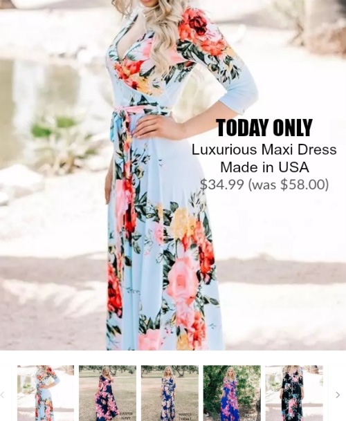 Luxurious Maxi Dress, Made in USA - A Thrifty Mom - Recipes, Crafts ...