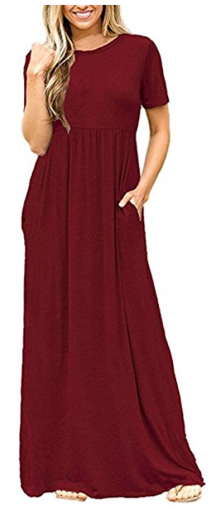 Short Sleeve Maxi Dresses with Pockets - A Thrifty Mom