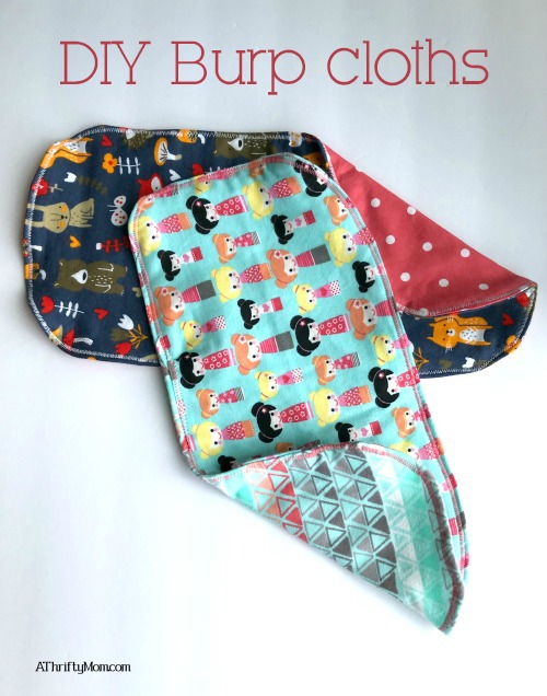 DIY burp cloths - A Thrifty Mom