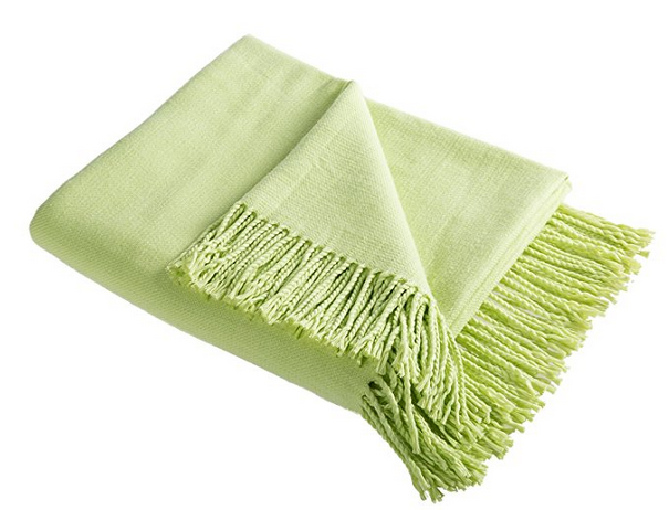 Throw Blanket Grass Green 50x60in Luxury Soft Microfiber All Season ...