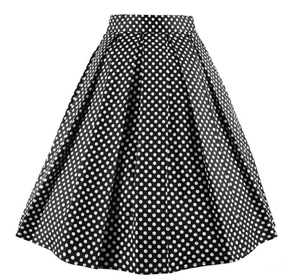 Vintage Flared Midi Skirts - A Thrifty Mom