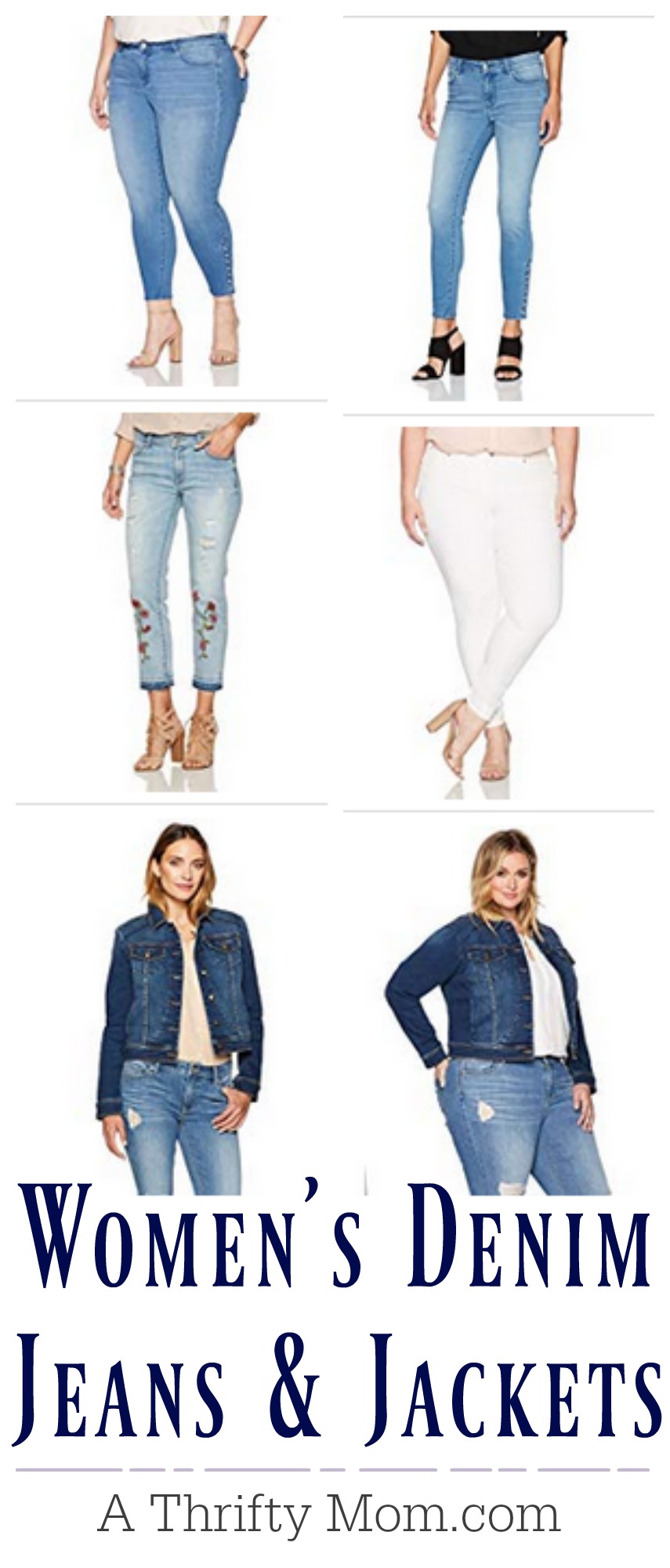 Women's Denim Jeans & Jackets - A Thrifty Mom