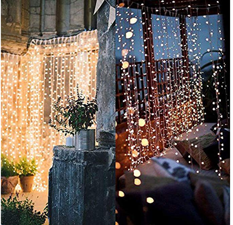 Twinkle Star Curtain String Lights - A Thrifty Mom