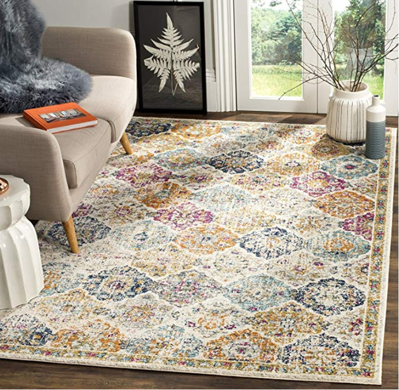 Bohemian Chic Distressed Area Rug A Thrifty Mom