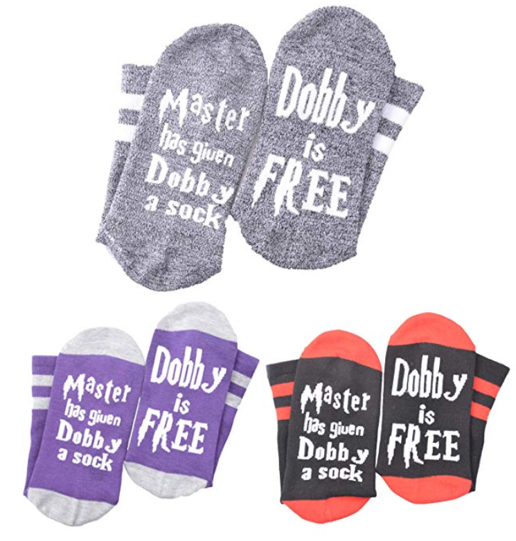 Master has given dobby a sock dobby is free funny socks a thrifty mom