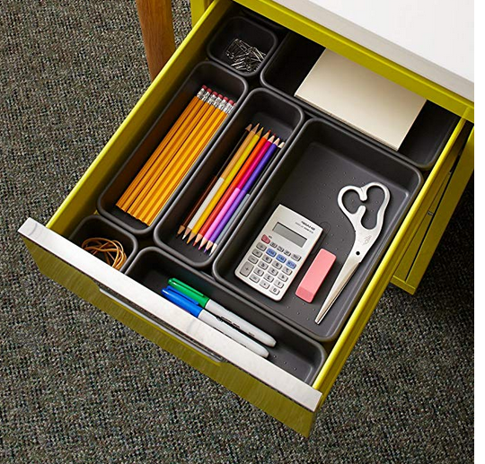 Interlocking Drawer Organizer Bin Set A Thrifty Mom