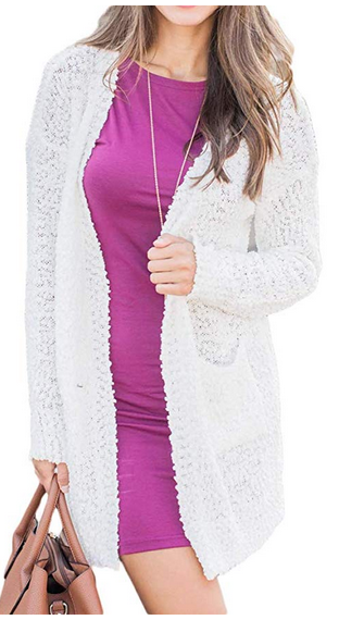 And The Why Button Down Popcorn Sweater Cardigan