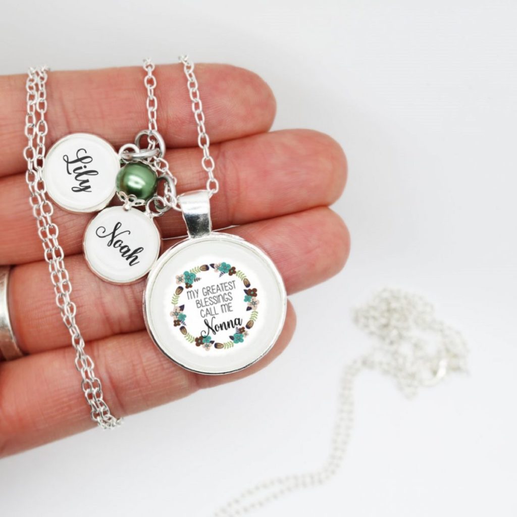 Personalized family necklace – A Thrifty Mom