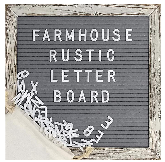 Shabby Chic Farmhouse Felt Letter Board - A Thrifty Mom