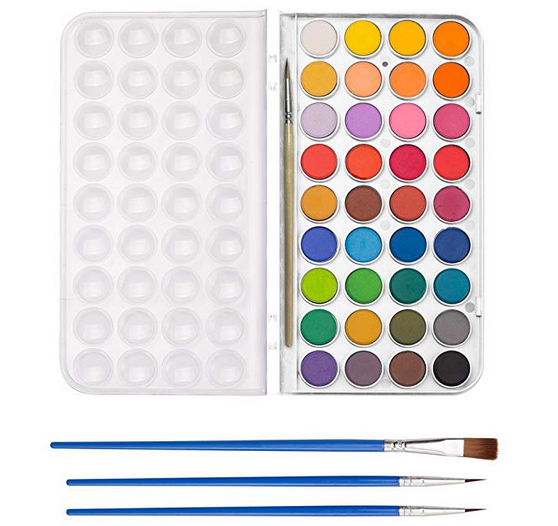 36 Watercolor Paint Set - A Thrifty Mom