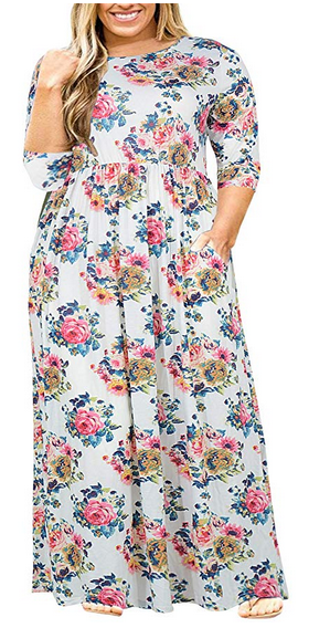 Plus Size Maxi Dresses with Pockets - A Thrifty Mom