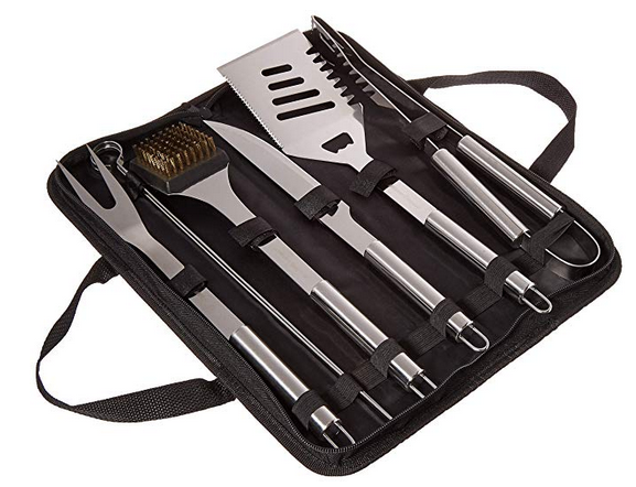 Home-Complete BBQ Grill Tool Set- Stainless Steel Barbecue Grilling ...