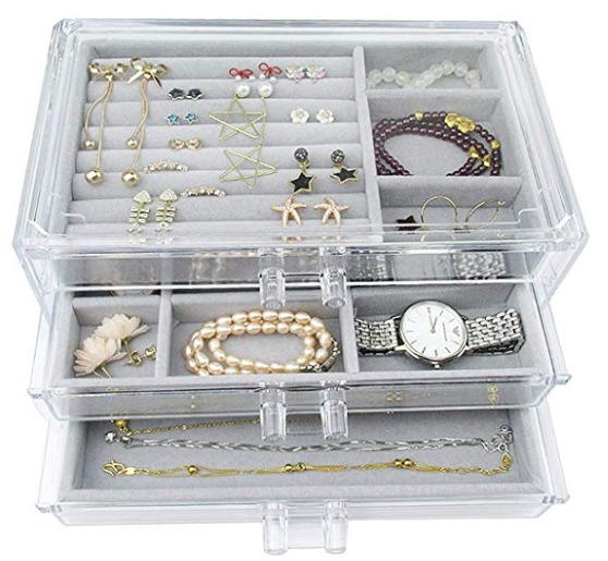 Acrylic jewelry box - A Thrifty Mom