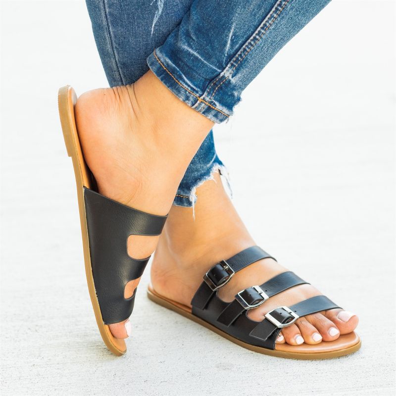 Triple buckle sandals – A Thrifty Mom