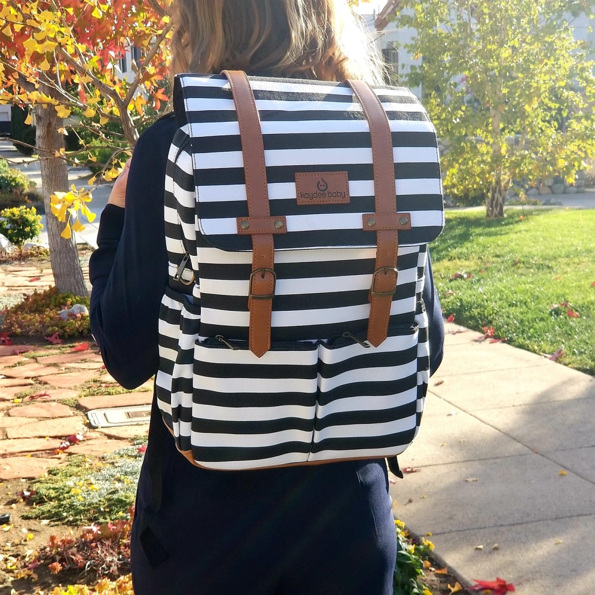 Canvas diaper bag A Thrifty Mom
