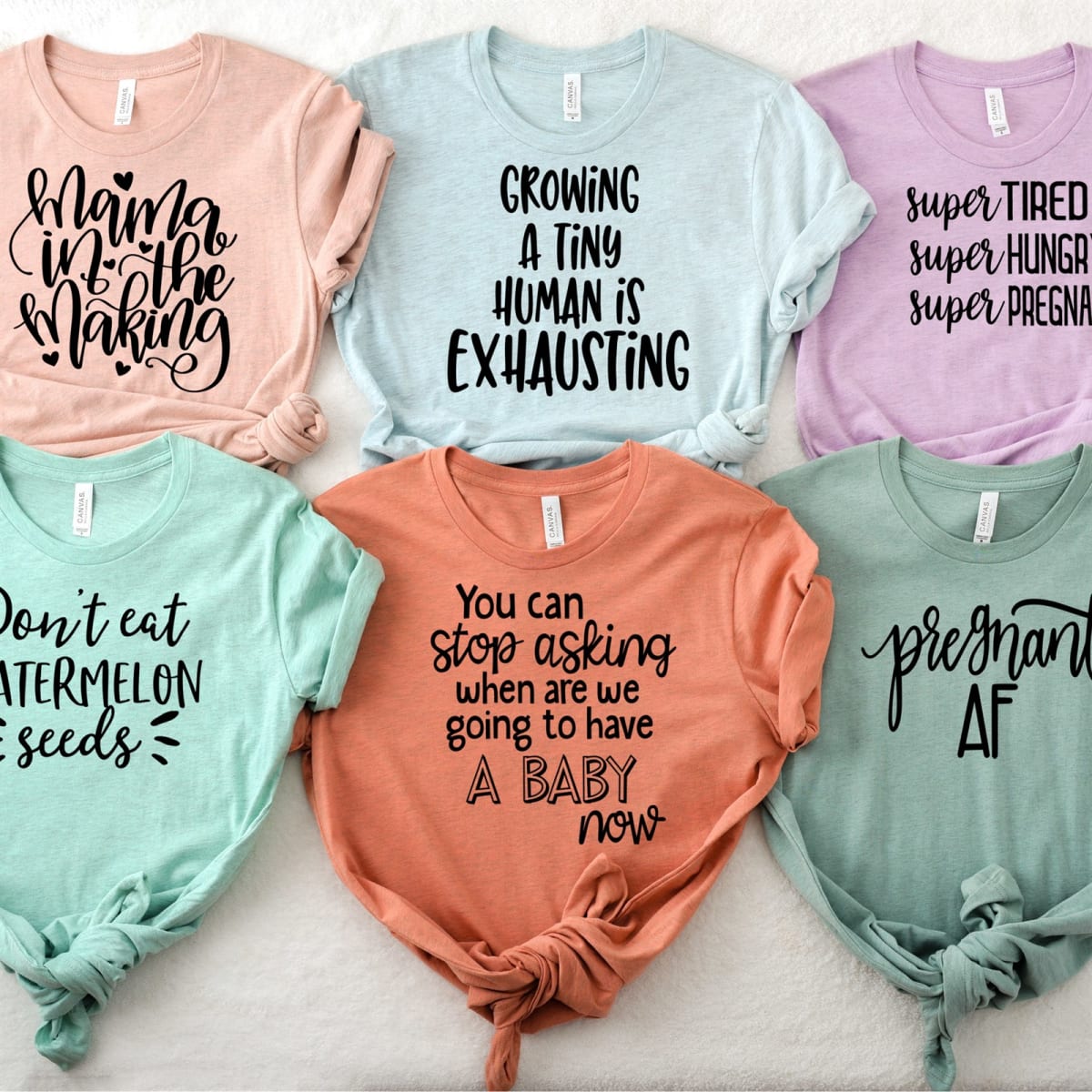 Pregnancy Announcement Tees A Thrifty Mom Recipes Crafts DIY And More
