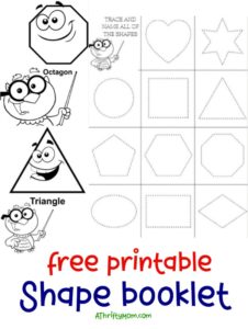 Free printable shape booklet – A Thrifty Mom
