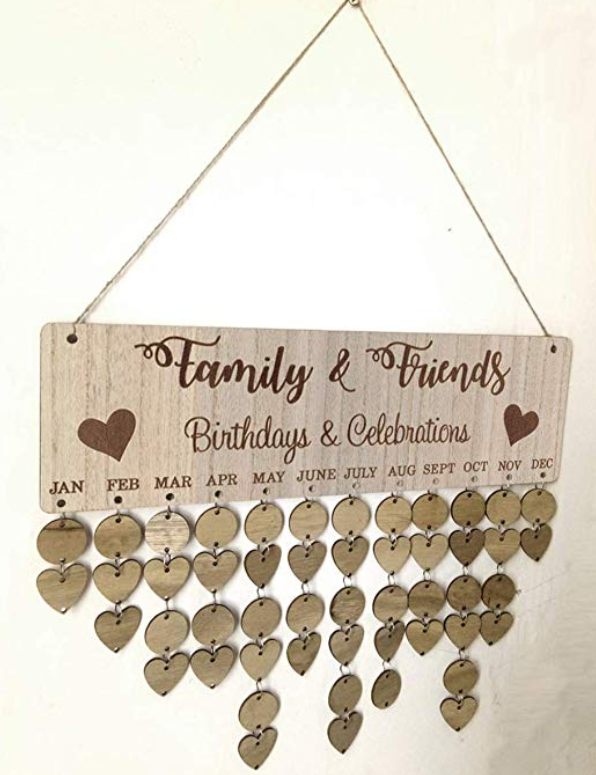DIY Hanging Wooden Birthday Calendar A Thrifty Mom