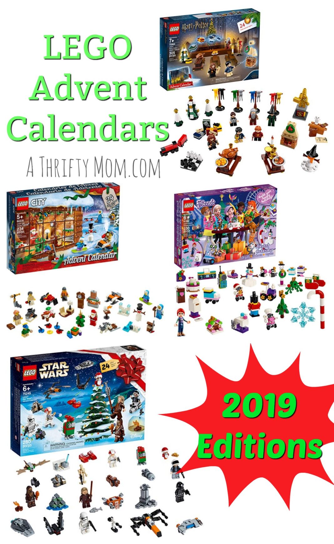 LEGO Advent Calendars for 2019 A Thrifty Mom