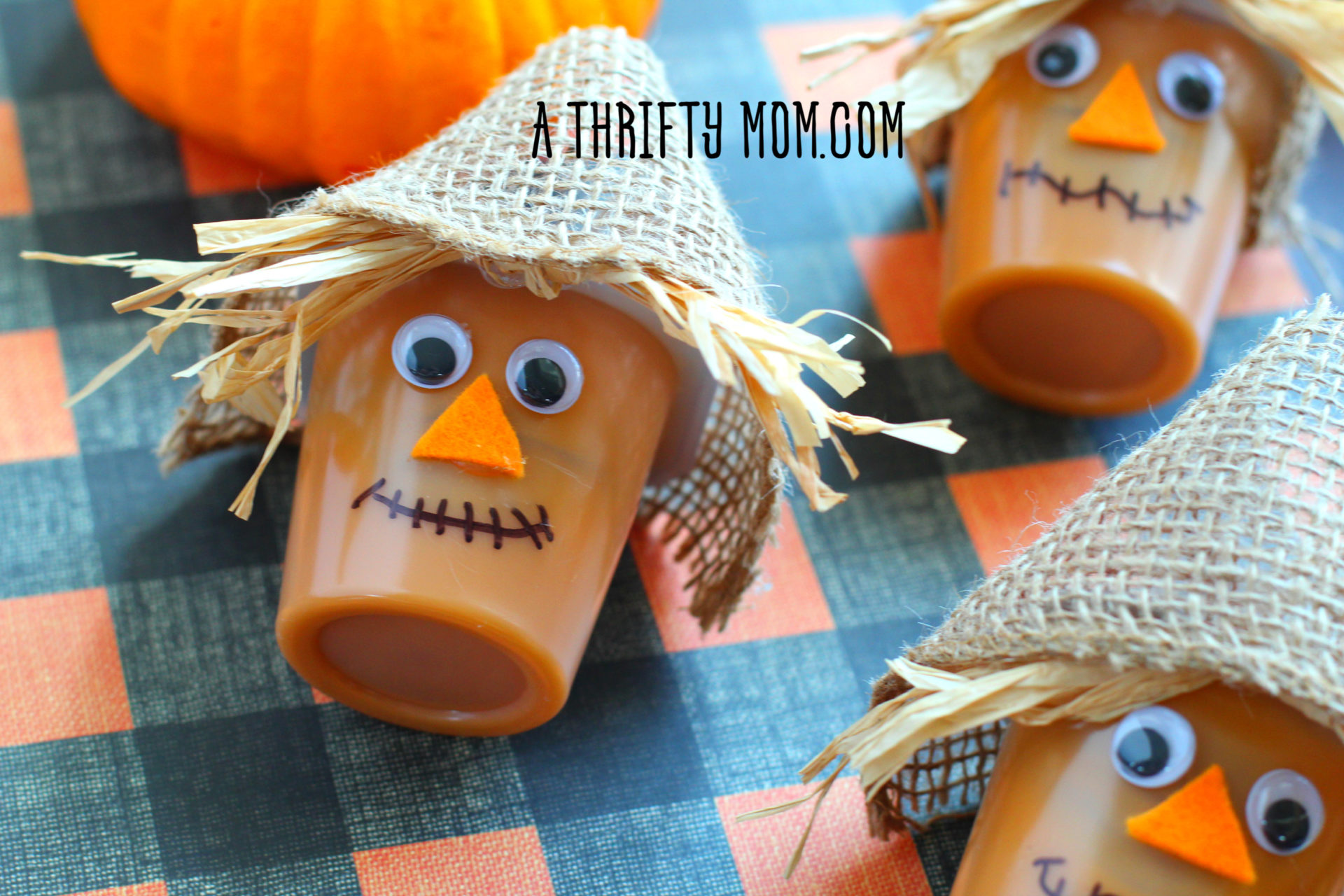 Scarecrow Pudding Cups - A Thrifty Mom