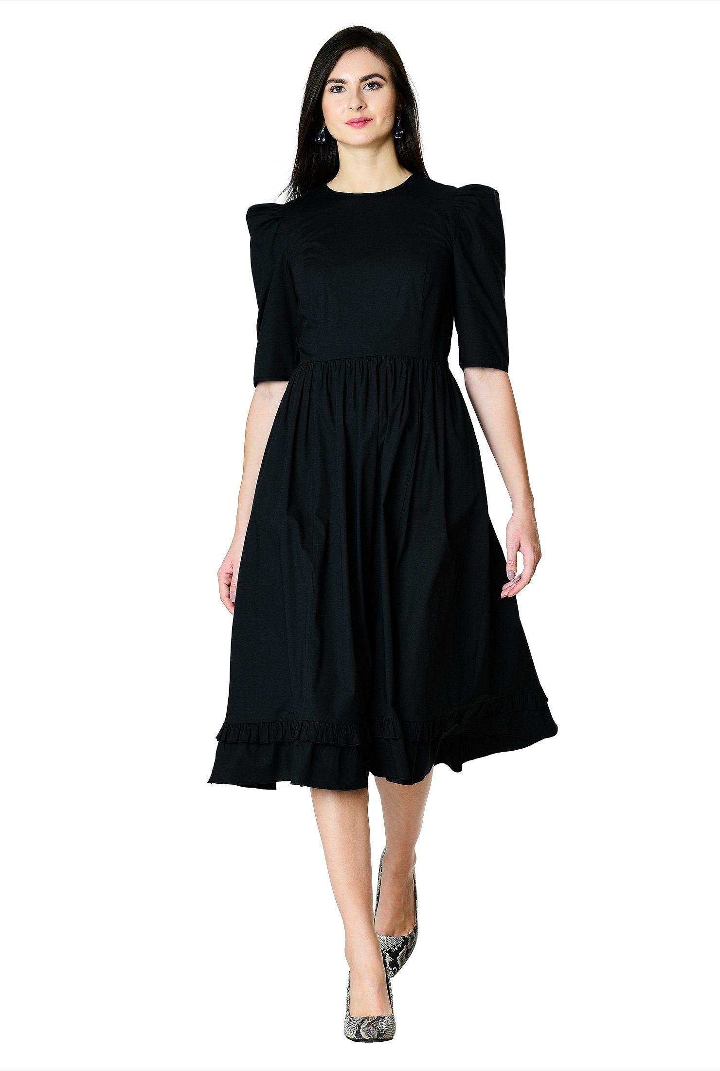 Customized cotton poplin dress – A Thrifty Mom