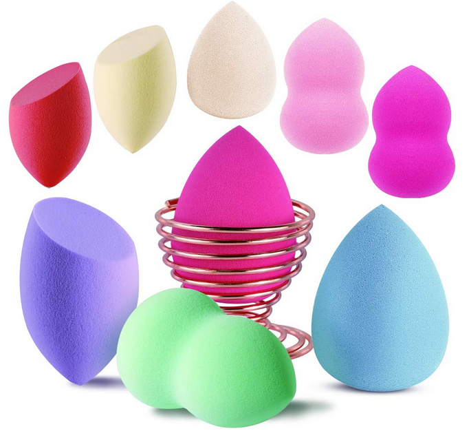9PackMakeupBlendersFoundationBlendingSponges3ShapesBeautyMakeUpBlenderwithSponge